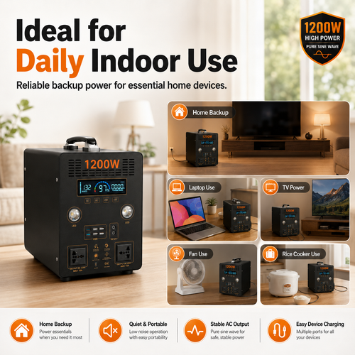1.2KW  Portable Power Station (B-series 800Wh-1.5KWh)