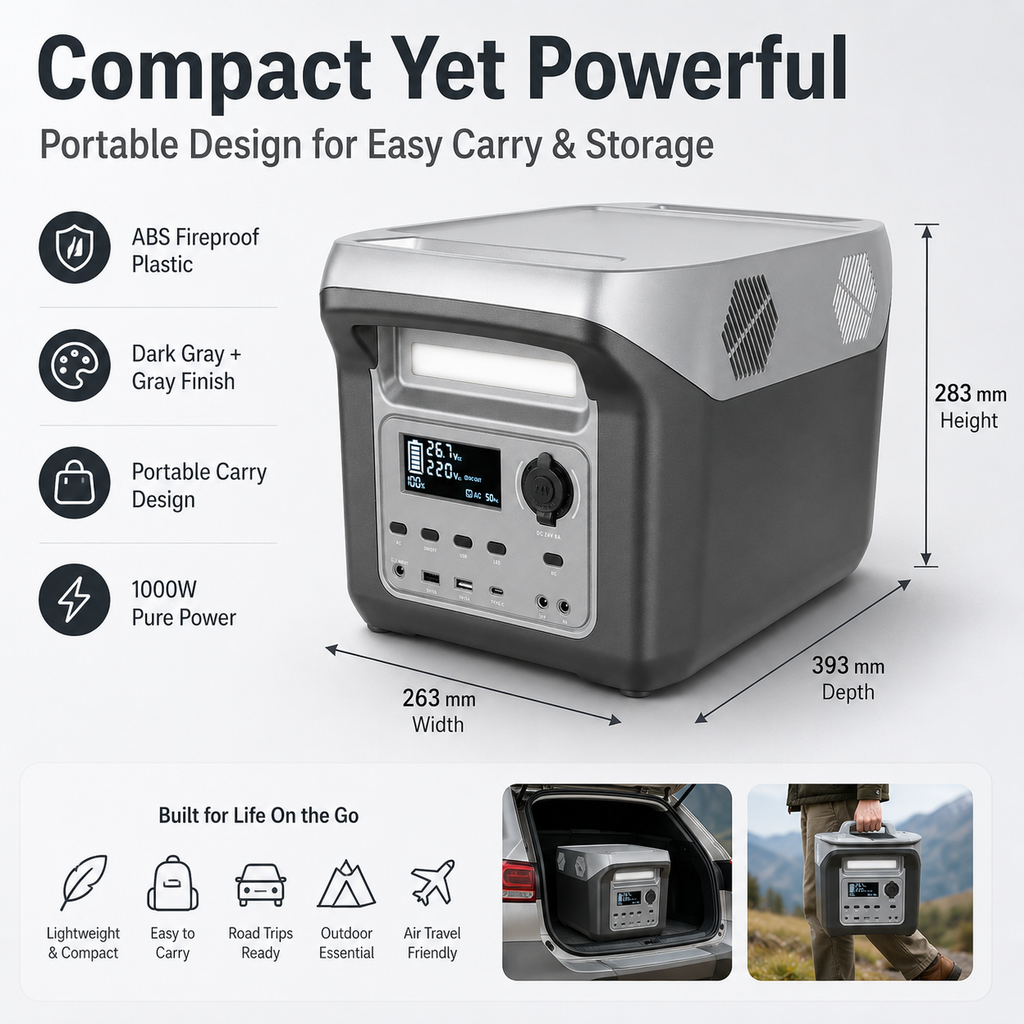 1000W Portable Power Station  Quotation (F Series 640-1024Wh)