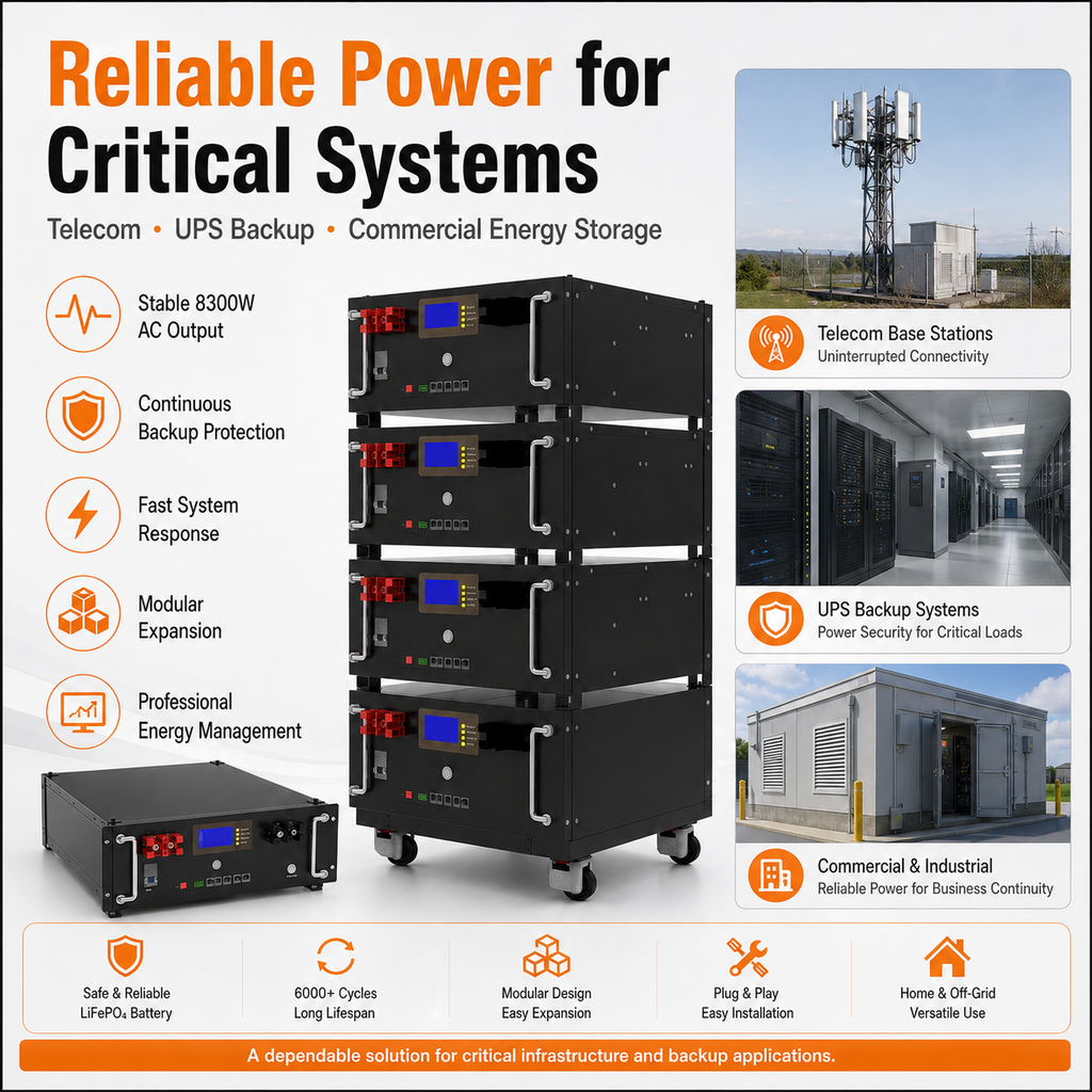 8.3KW Energy storage power station (C-series 5120Wh-20480Wh)