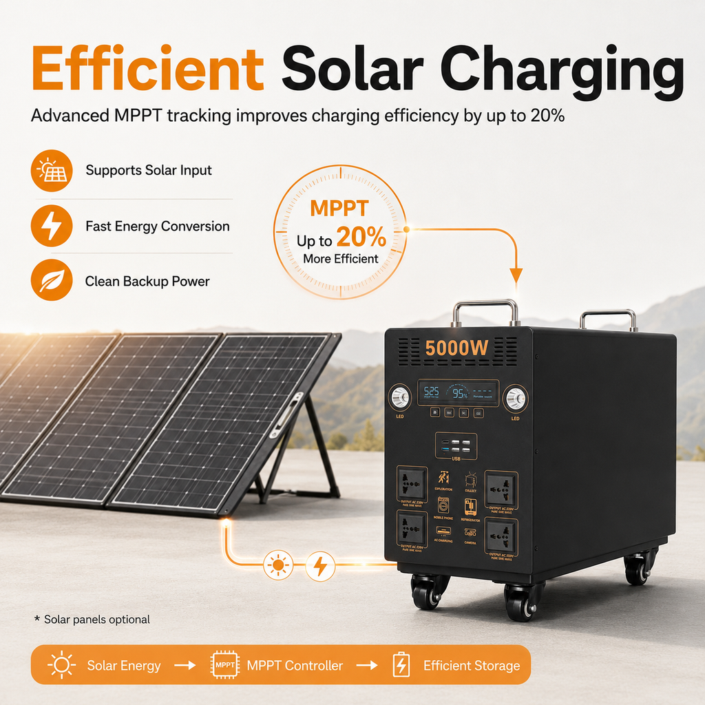 5KW Portable Power Station (B-series 4000Wh-6400Wh)