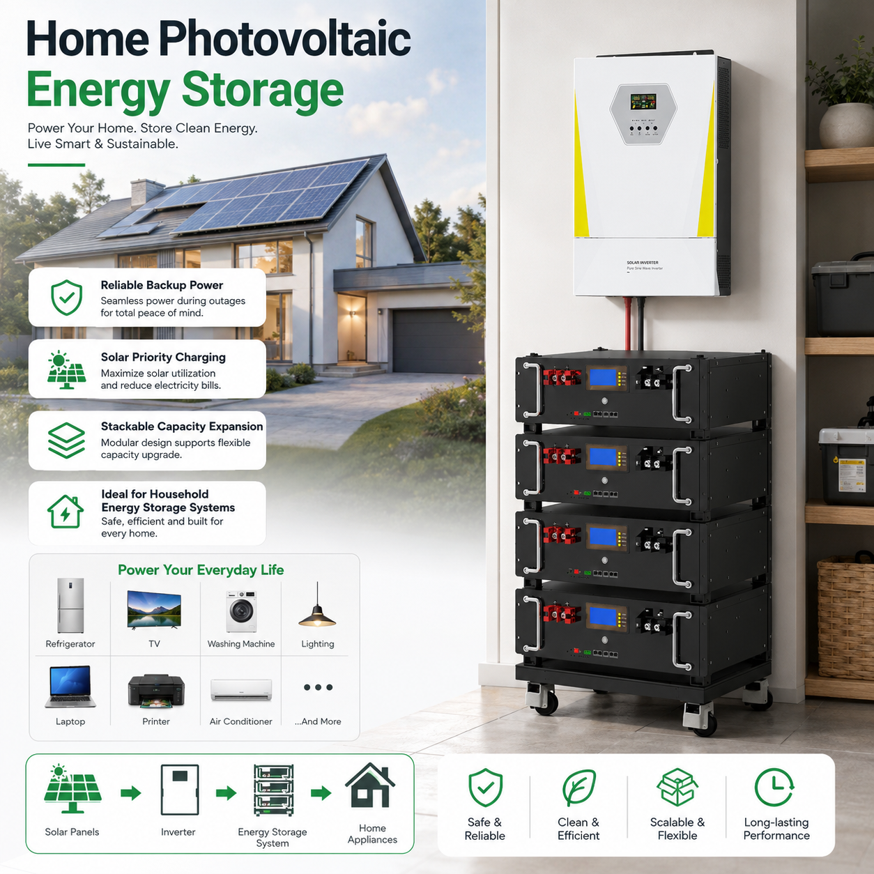 5.5KW Energy storage power station (C-series 5120Wh-20480Wh)