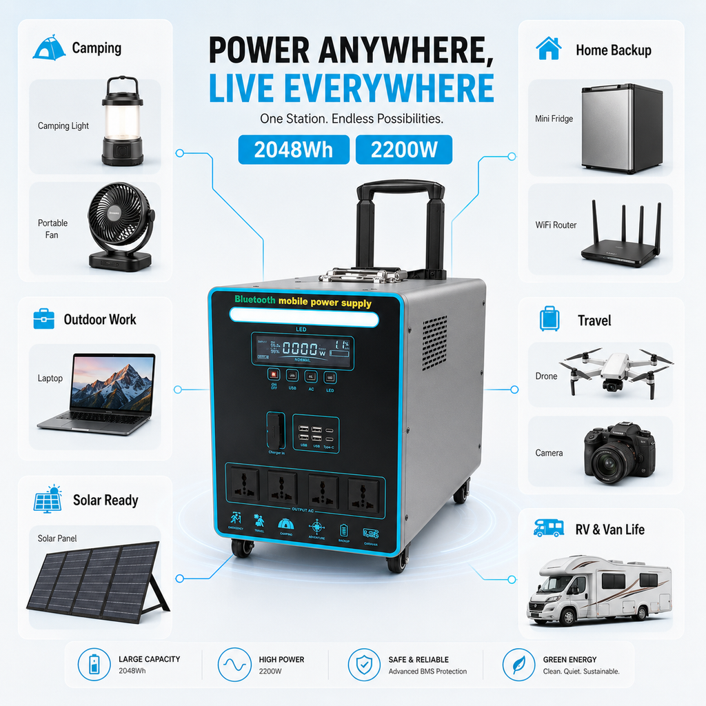 3kWPull rod Bluetooth energy storage power station (LB series)