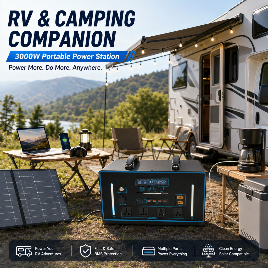 3KW Energy Storage Mobile Power Station （G-series 2048Wh-3072Wh）