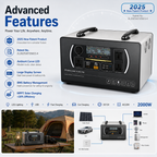 3000W  Portable Power Station  (D series 2.56kwh-3.84kWh)