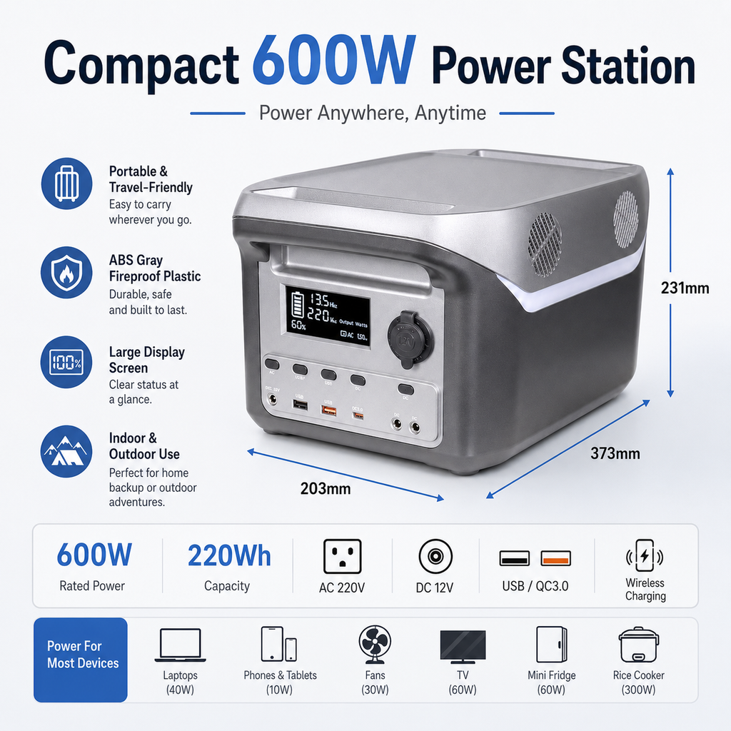Quotation for 600W Energy Storage Power System (F-series 256Wh-550.4Wh)