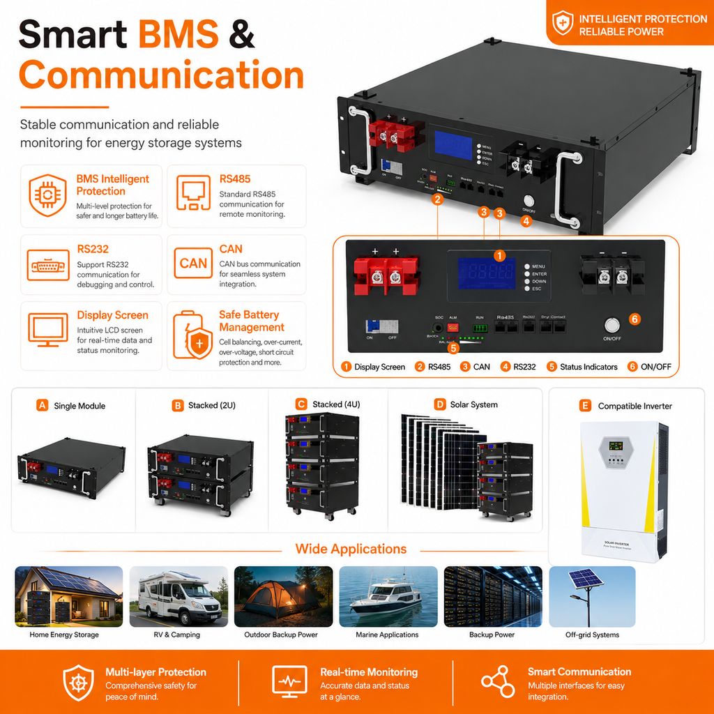 5.5KW Energy storage power station (C-series 5120Wh-20480Wh)