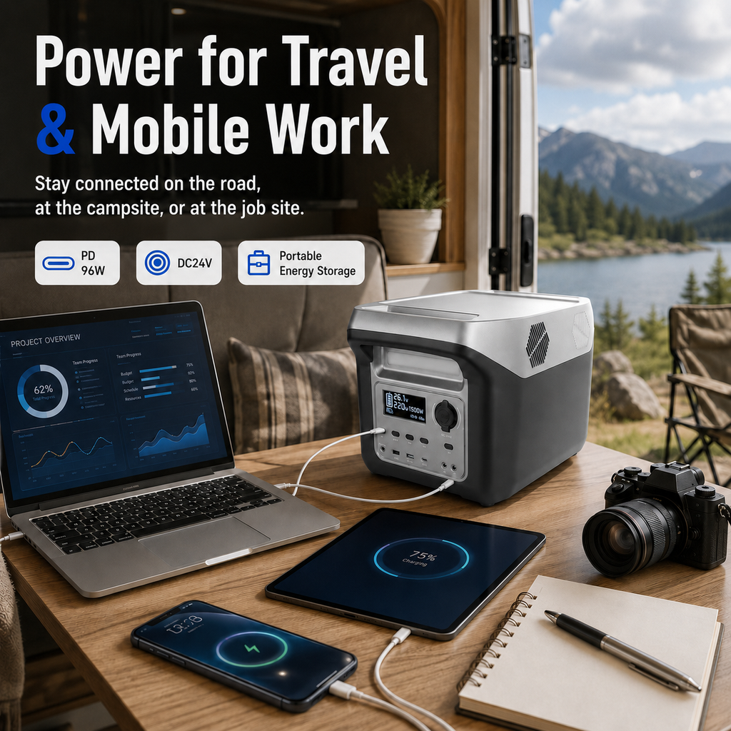 1500W  Portable Power Station (F Series 1100-1536Wh)