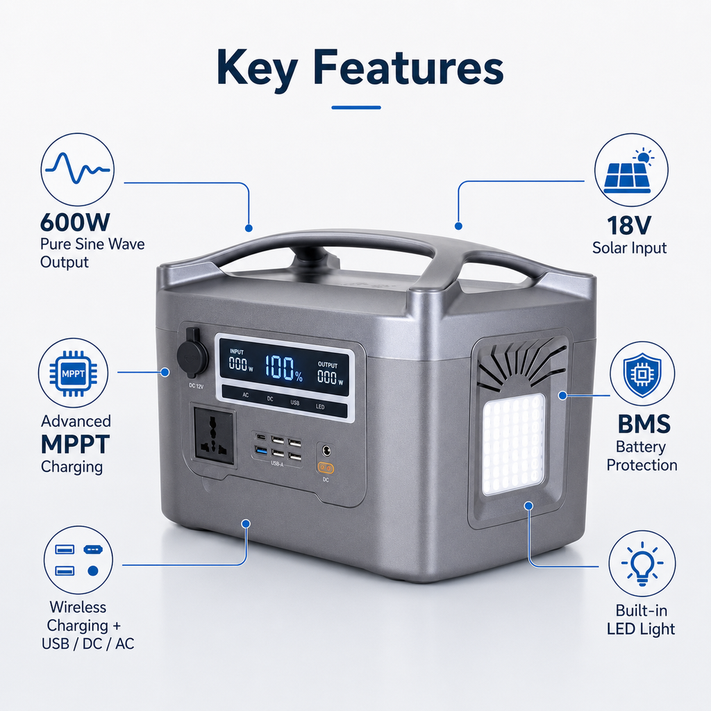 Quotation for 600W  Portable Power Station (F-series 256Wh-550.4Wh)