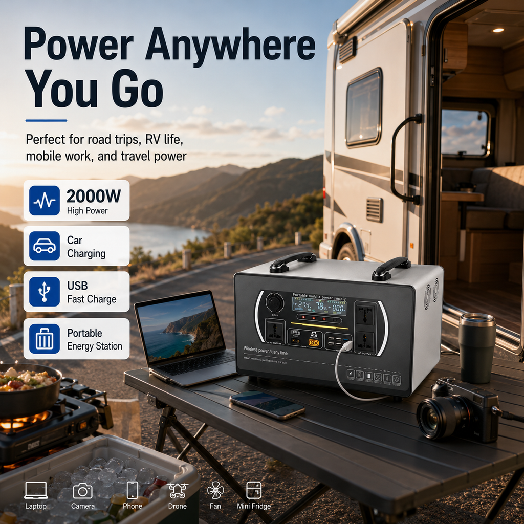 2000W energy storage mobile power station (D series 1.5-3kWh)