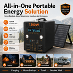 1.2KW  Portable Power Station (B-series 800Wh-1.5KWh)