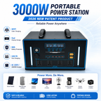 3KW Energy Storage Mobile Power Station （G-series 2048Wh-3072Wh）