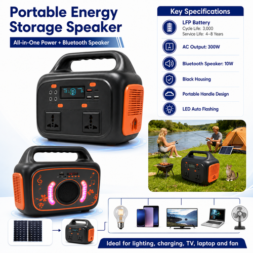 300W AI Portable Power Bank with Built-in Speaker (LY Series)