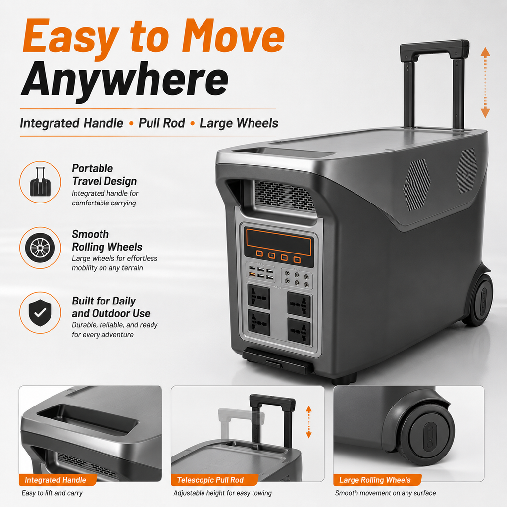 5KW trolley box energy storage mobile power station (FL series 4096-5888Wh)