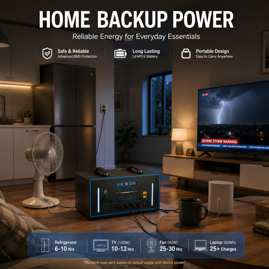 3KW Energy Storage Mobile Power Station （G-series 2048Wh-3072Wh）