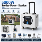 5KW trolley box energy storage mobile power station (LA series 4.096-8.038KWh)