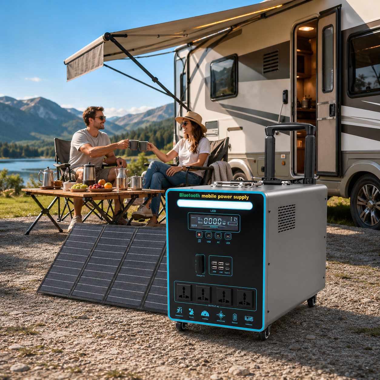 3kWPull rod Bluetooth energy storage power station (LB series)
