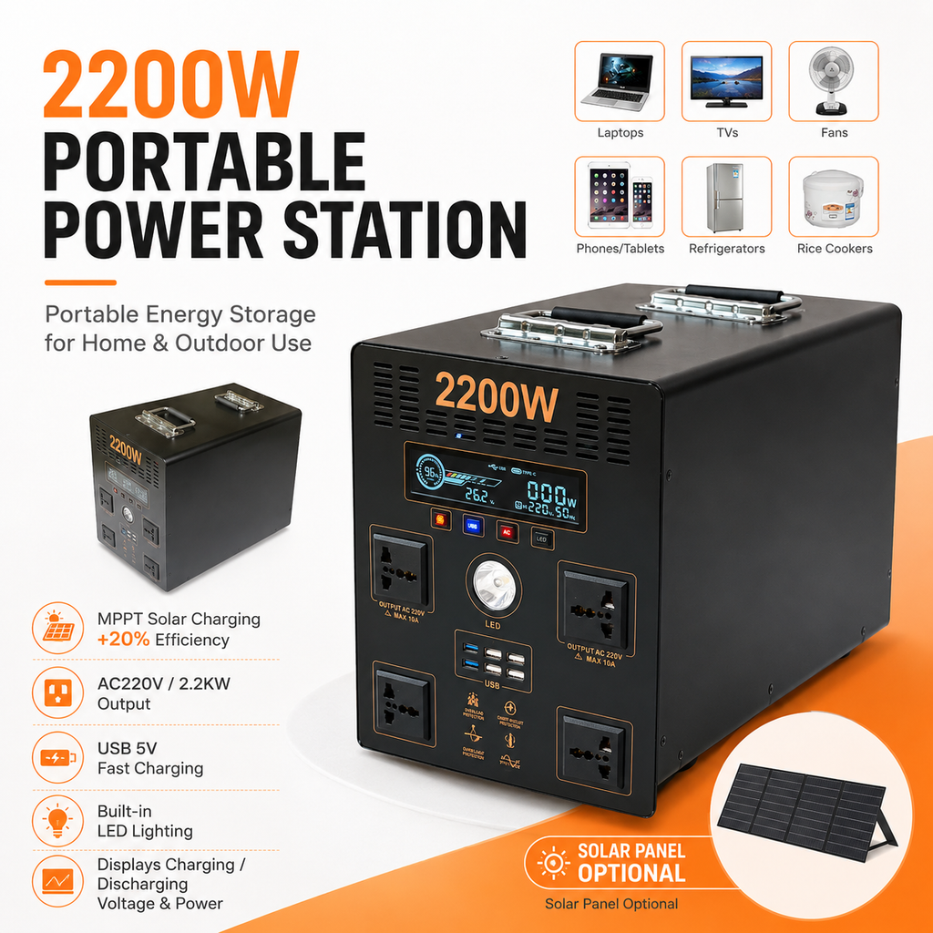 2.2KW Energy storage power (B-series 1500Wh-2560Wh)
