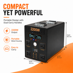 2.2KW Energy storage power (B-series 1500Wh-2560Wh)