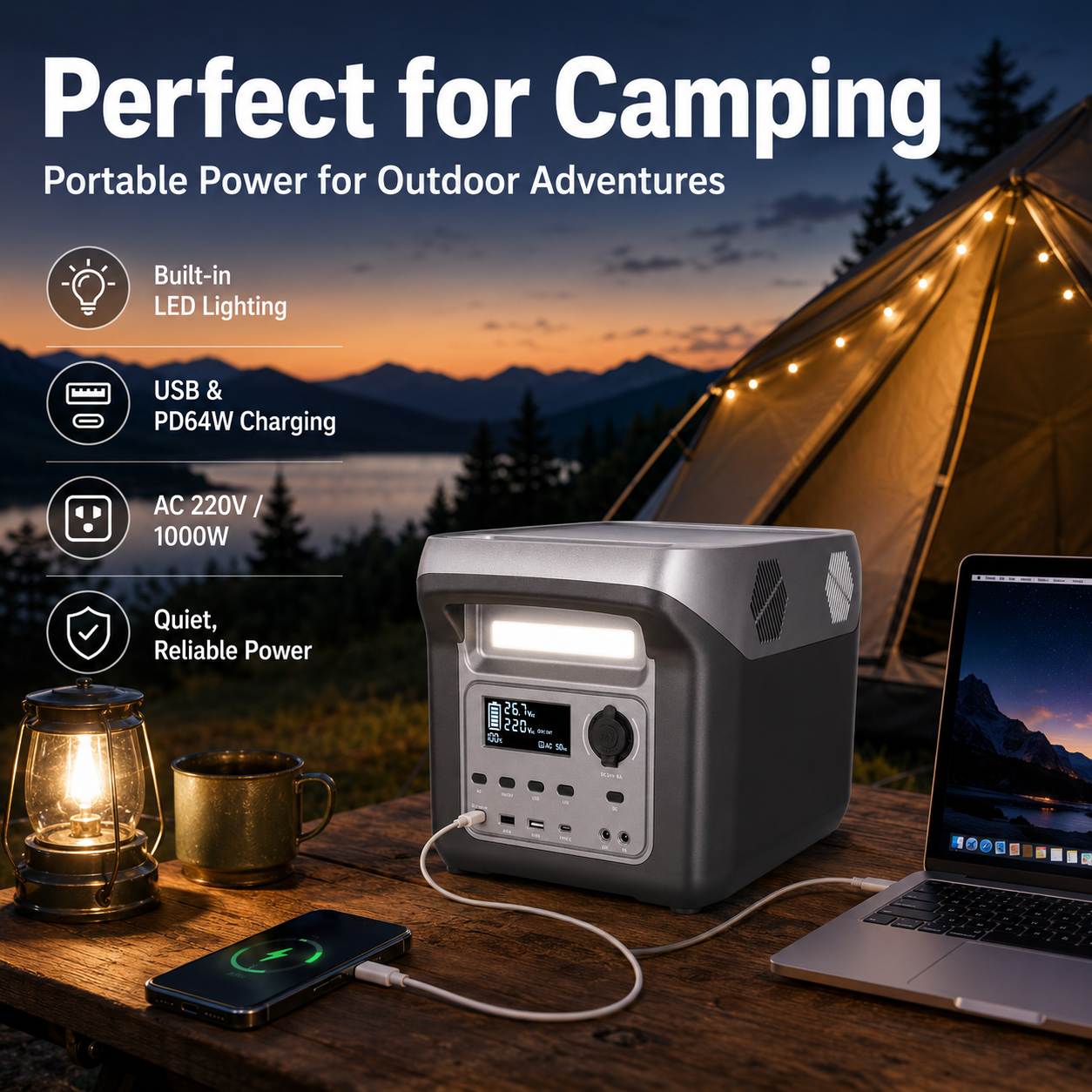 1000W Portable Power Station  Quotation (F Series 640-1024Wh)