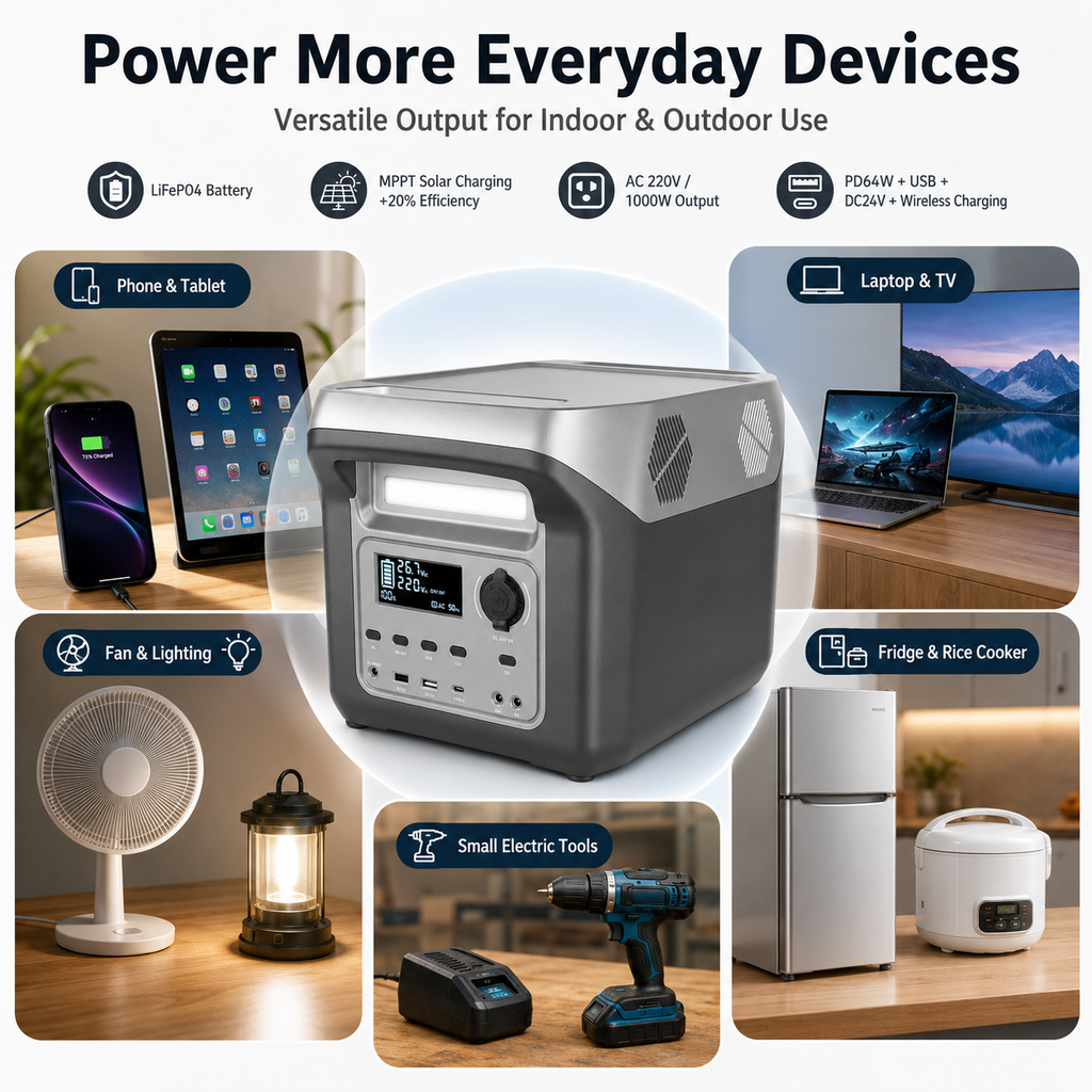 1000W Portable Power Station  Quotation (F Series 640-1024Wh)