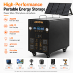 3KW Portable Power Station（B-series 2560Wh-5120Wh）
