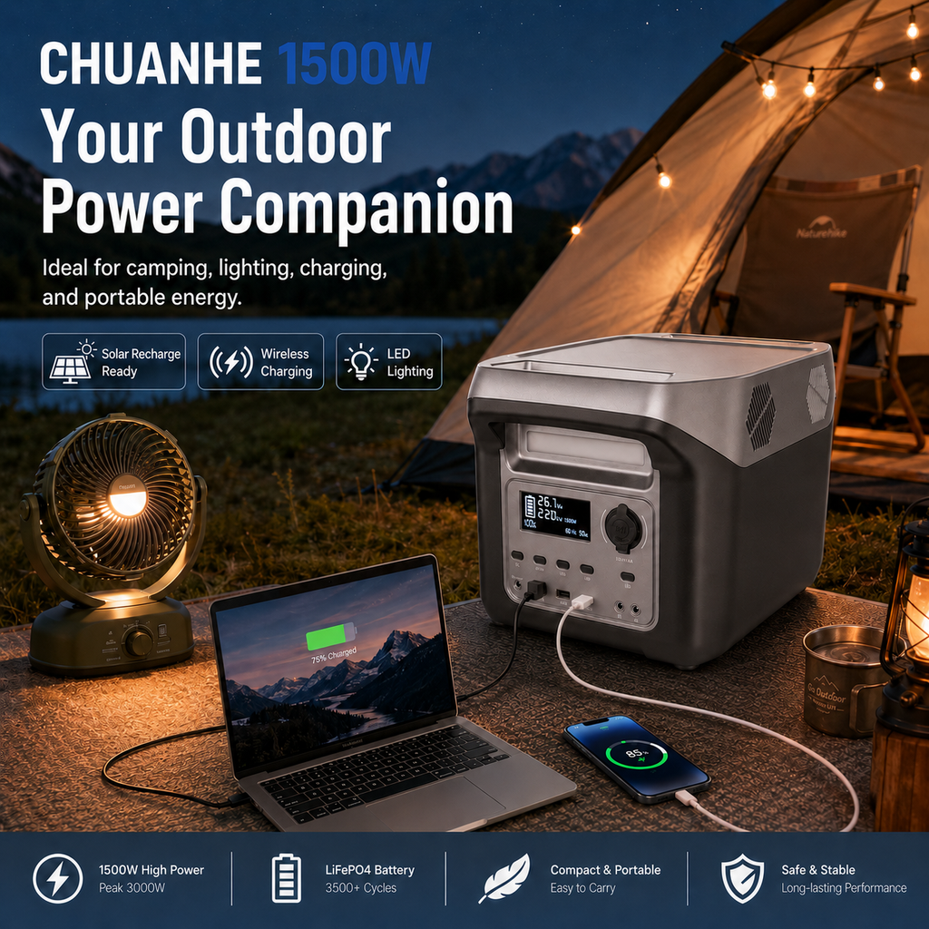 1500W  Portable Power Station (F Series 1100-1536Wh)