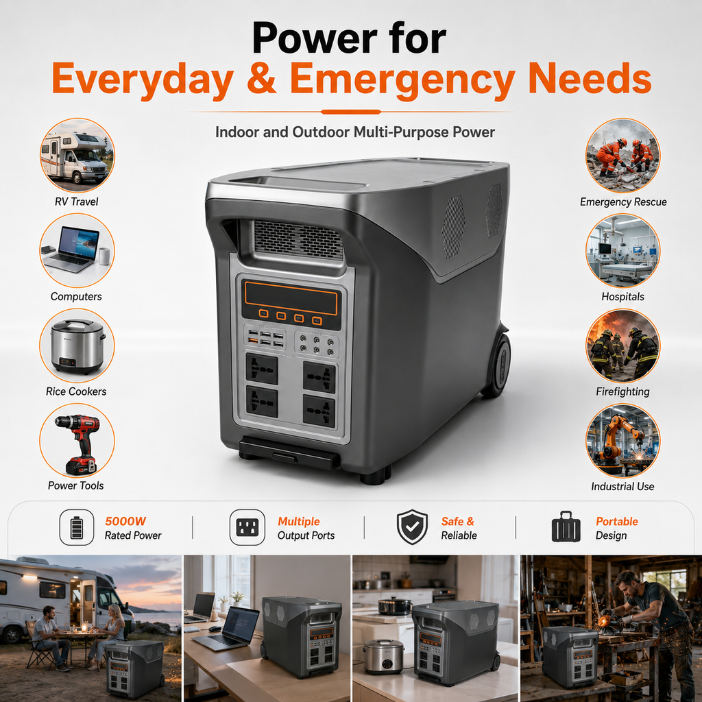 5KW trolley box energy storage mobile power station (FL series 4096-5888Wh)