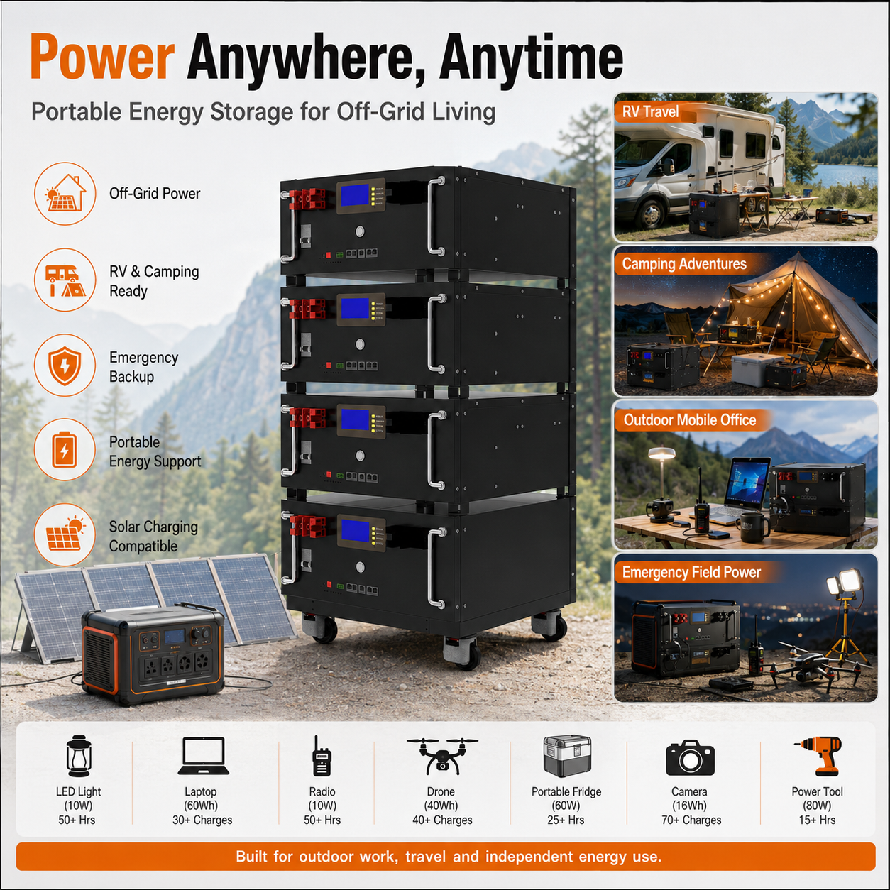 8.3KW Energy storage power station (C-series 5120Wh-20480Wh)