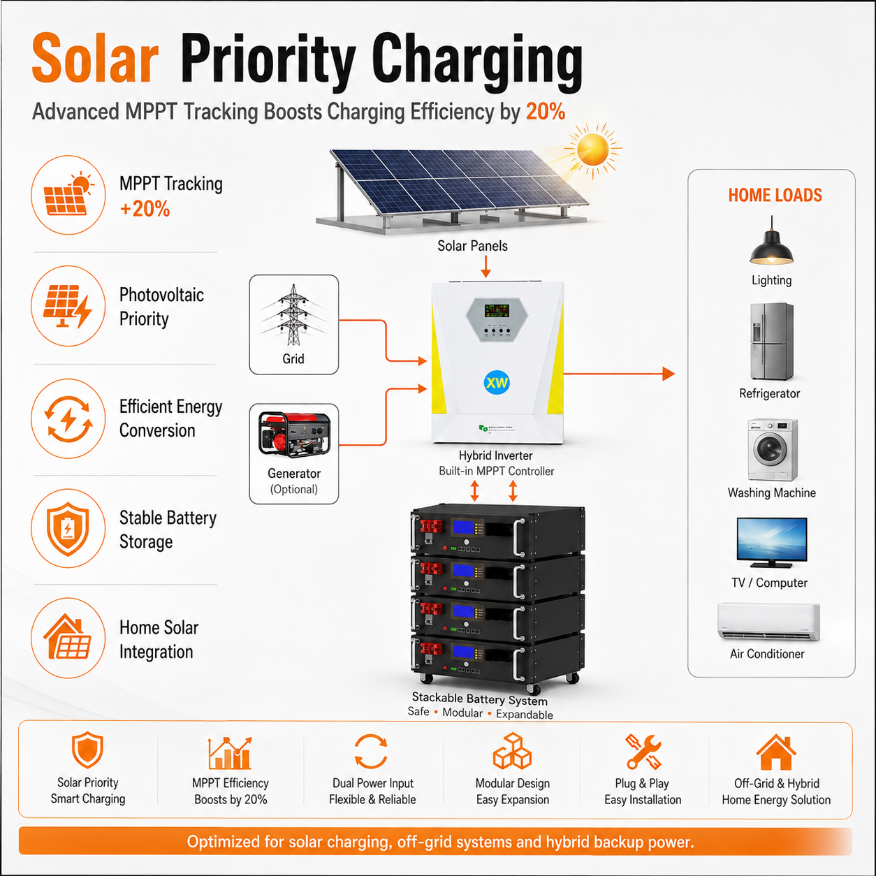 8.3KW Energy storage power station (C-series 5120Wh-20480Wh)