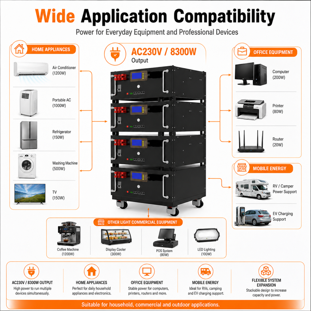 8.3KW Energy storage power station (C-series 5120Wh-20480Wh)