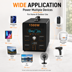 1.5KW energy storage power (B-series 1100Wh-2048Wh)