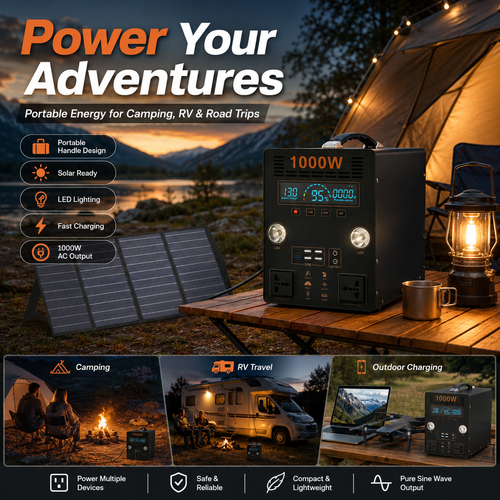1KW  Portable Power Station （B-series 700Wh-1.1KWh）